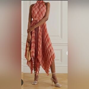 Altuzarra Asymmetrical plaid Cocktail Dress